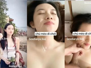 Đi biển ngắm cảnh tối về bắn tinh đầy mặt em